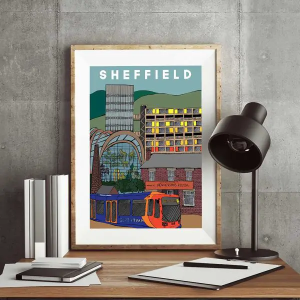 Sheffield Landmarks Print